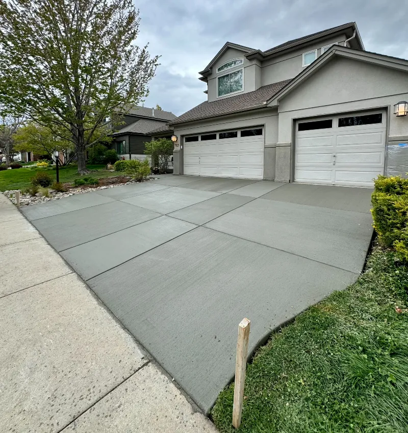 Stamped Concrete Driveway - Northwood Landscaping project in Greater Vancouver
