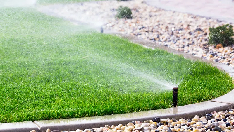 Underground irrigation pipe installation for sprinkler system