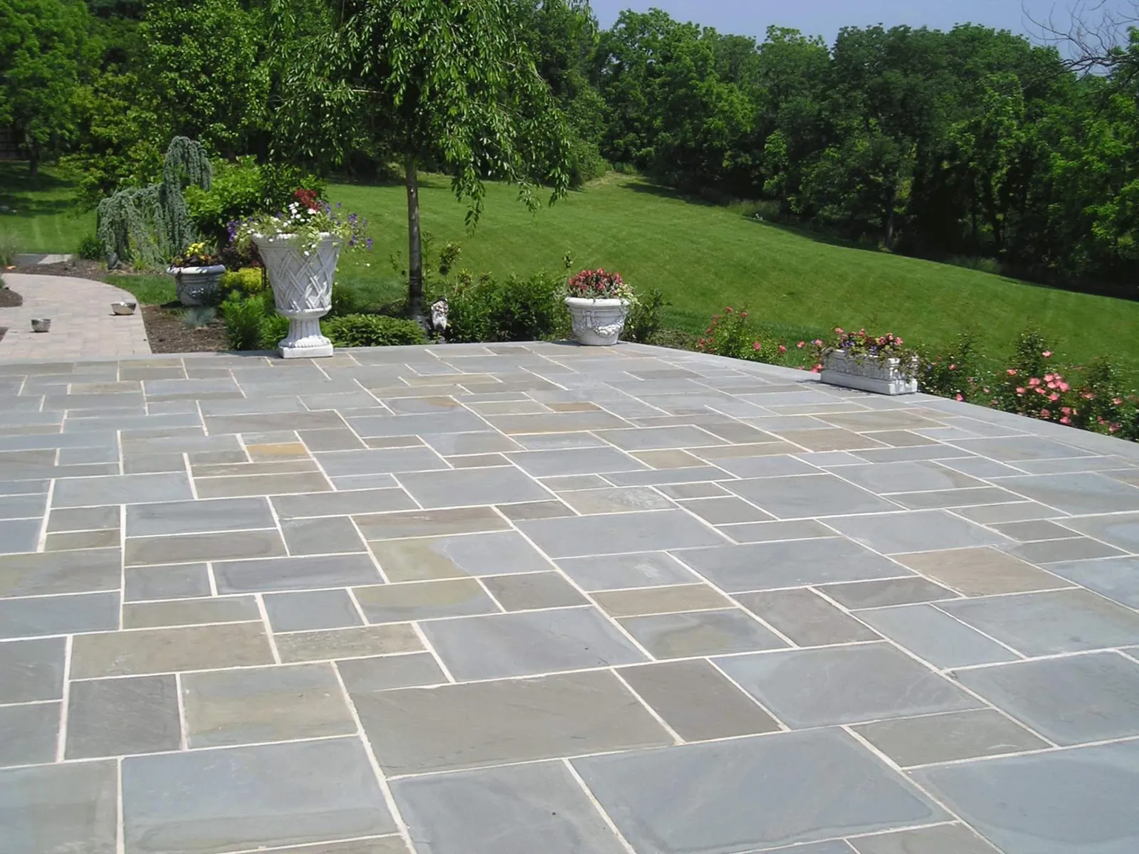 Natural Stone Patio - Northwood Landscaping project in Greater Vancouver